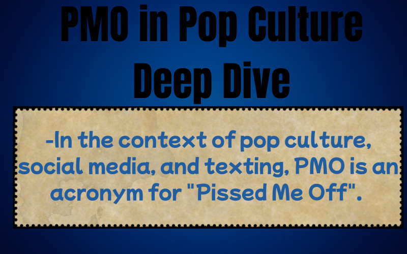 PMO Mean In Text